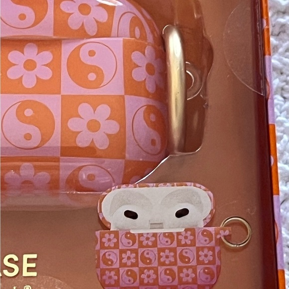 XO poppy AirPods case 3rd generation pink flowers ying/yang new - Picture 2 of 3